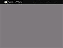 Tablet Screenshot of bluffcreek.org